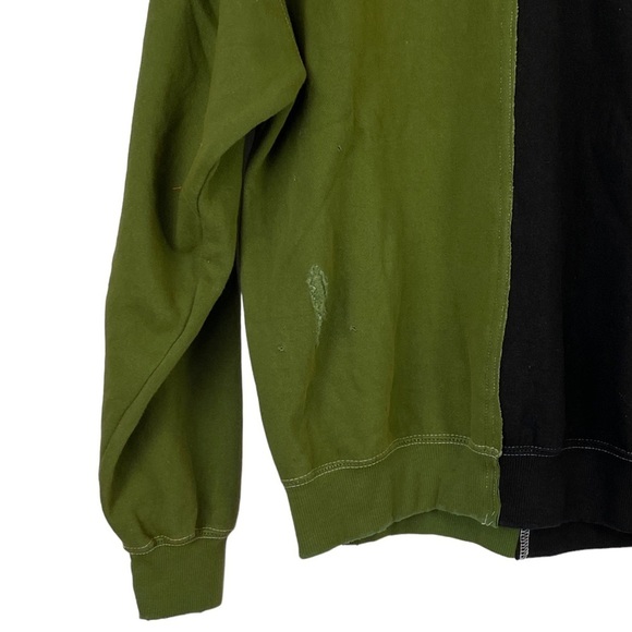 REVOLVE La Detresse Half/Half Colorblock Sweatshirt - NWT - Picture 3 of 9